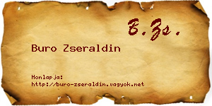 Buro Zseraldin névjegykártya